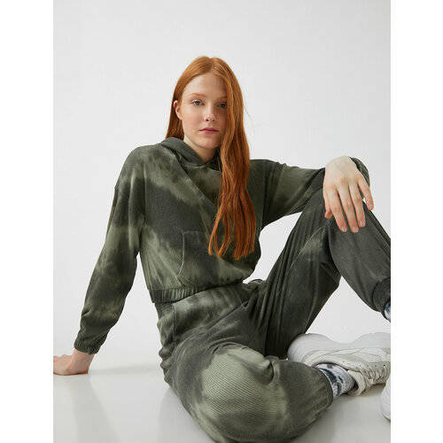 фото Худи koton, размер l, зеленый, белый