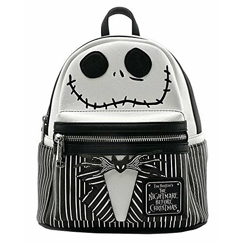 Рюкзак Loungefly, черный, белый printio кружка цветная внутри jack skellington джек скеллингтон