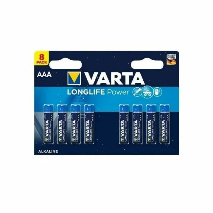 Батарейки Varta LongLife Max Power Alkaline LR03 BL5+3 AAA (8шт) блистер