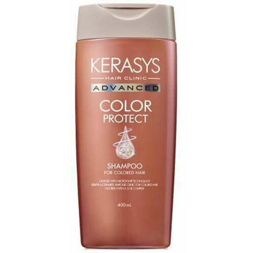 Aekyung Kerasys Advanced Color Protect Шампунь ампульный для окрашеных волос с кератином и церамидами Защита цвета 400 мл