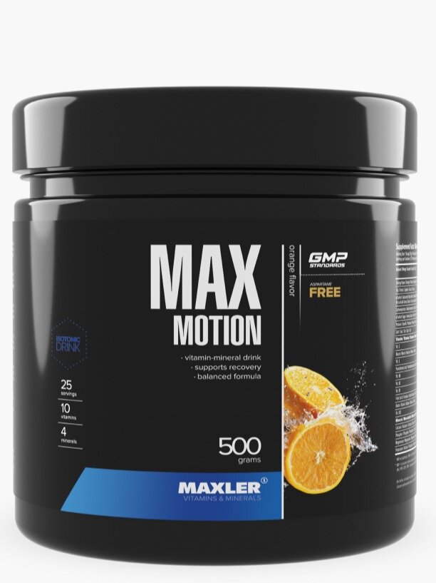 Изотоник MAXLER Max Motion 500 г, Апельсин