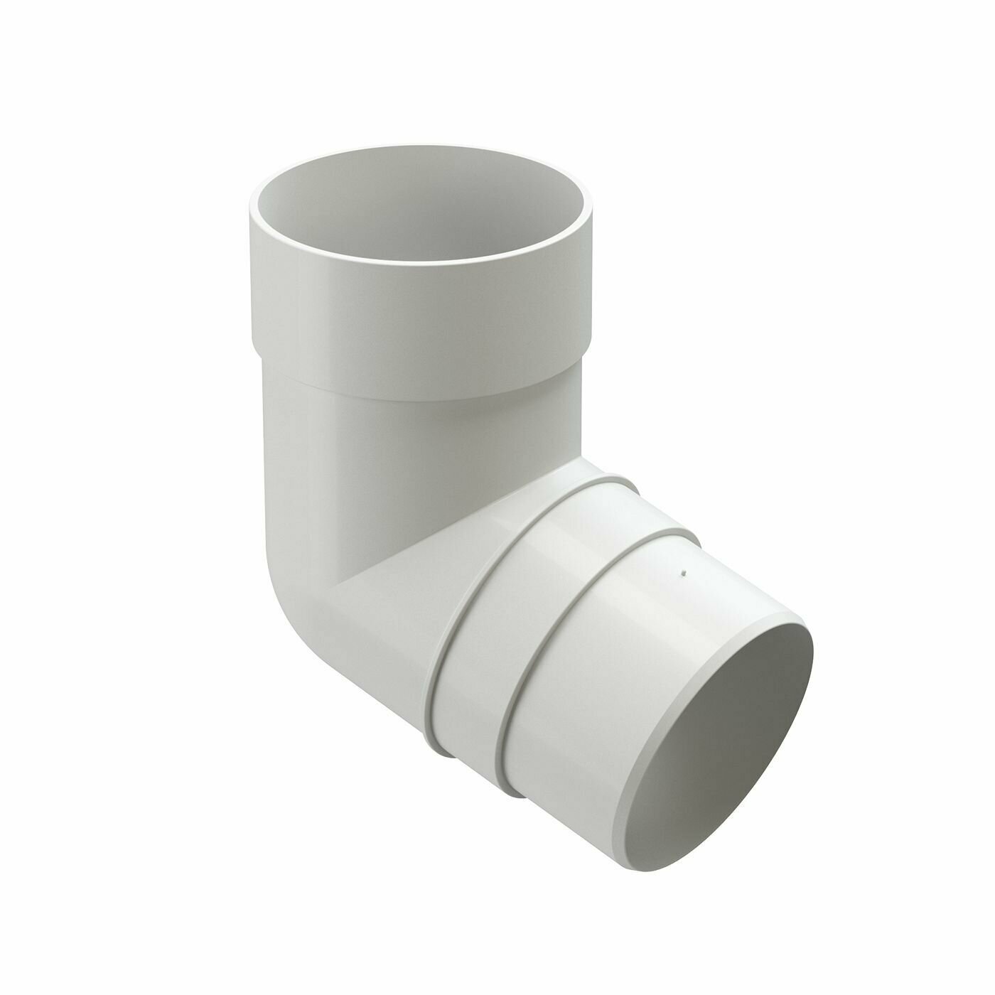 Колено водосточной системы Docke Premium, 72 градуса, цвет пломбир