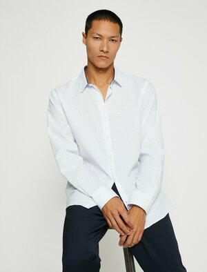 Рубашка KOTON, размер L, белый
