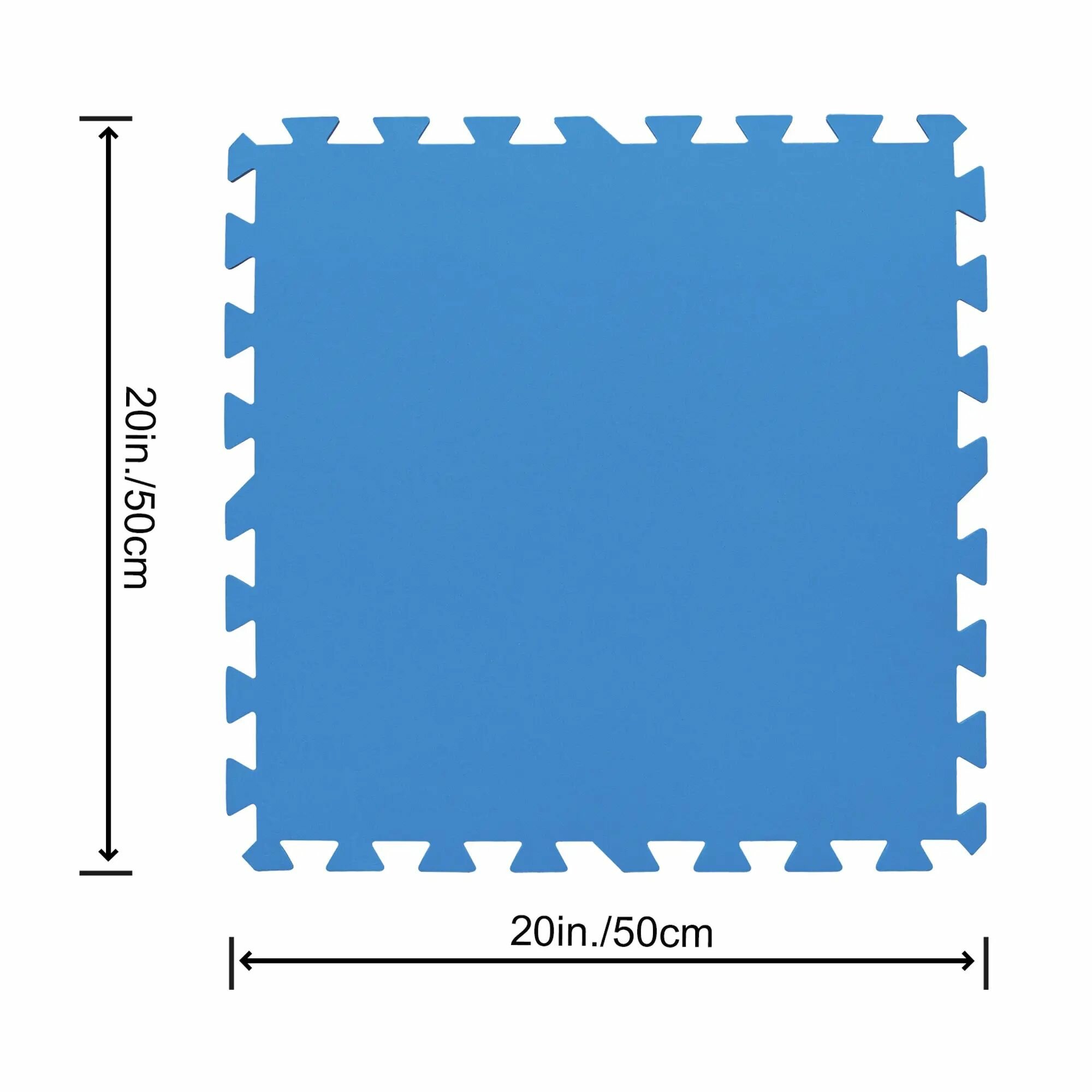 Подложка для бассейнов Bestway 50х50 см пластик синий упаковка 9 штук - фотография № 4