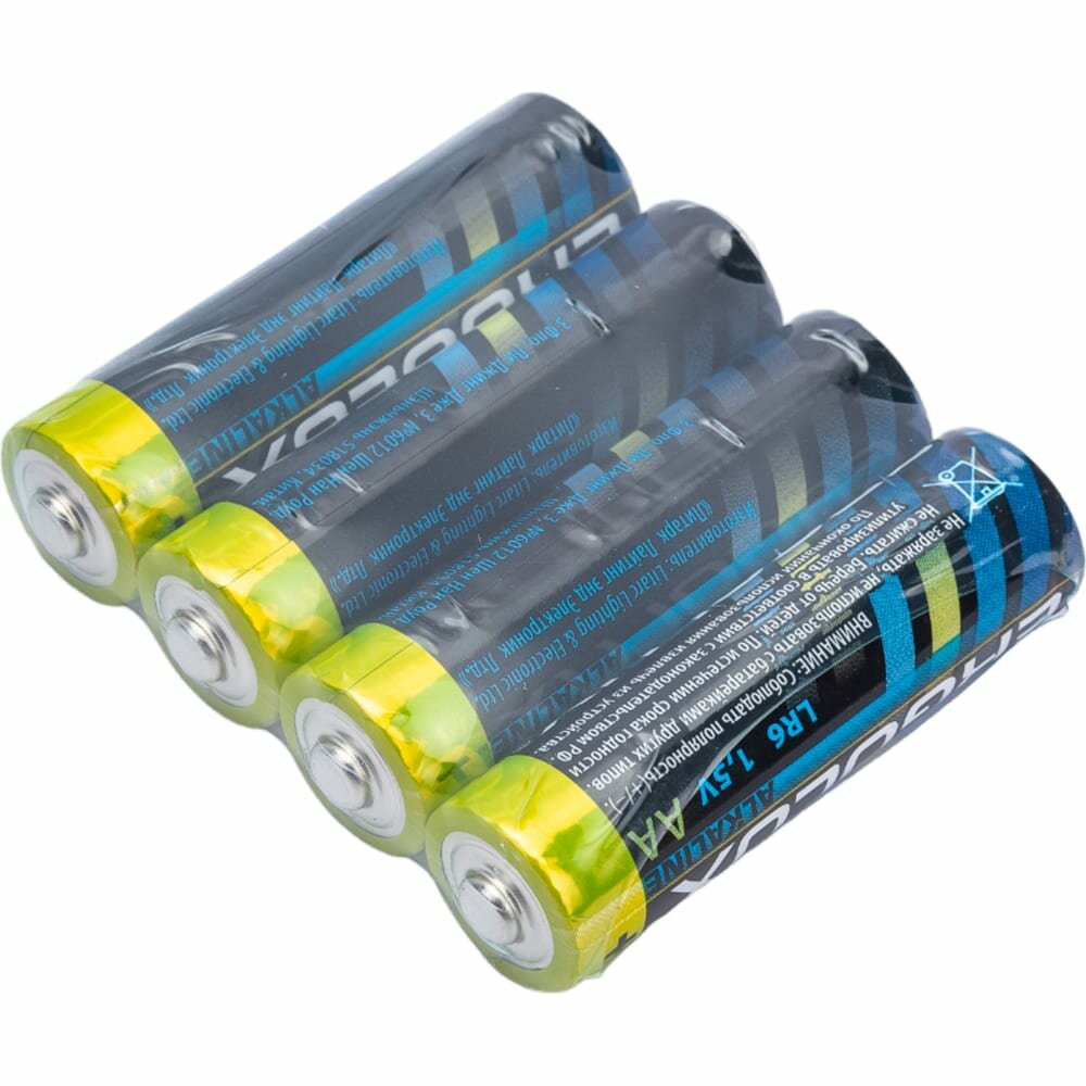 AA Батарейка ERGOLUX Alkaline LR6-BL4, 4 шт. 2800мAч - фото №13