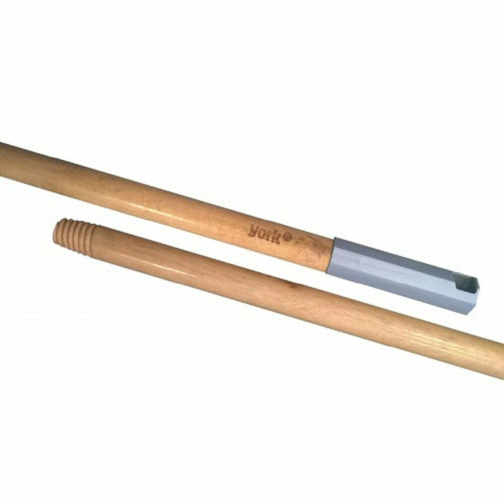 Ручка для швабры York, 120 см, деревянная, лакированная