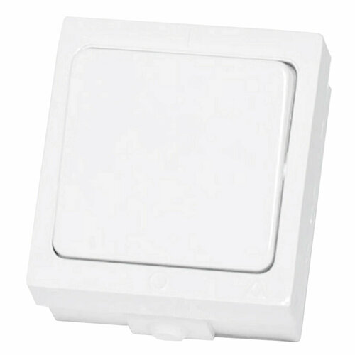 Выключатель одноклавишный, 4А, IP44 РА14-100 белый