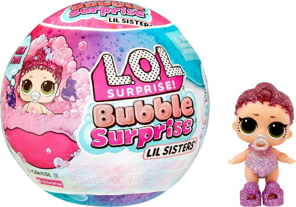 Кукла LOL Surprise Bubble Surprise Lil Sisters в непрозрачной упаковке (Сюрприз) 119791EU