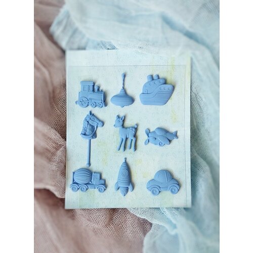 Набор миниатюр из полимерной глины для скрапбукинга и декора Малыш чипборд мамины сокровища заяц 3