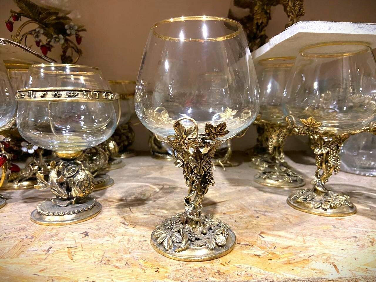 фото Бокал для коньяка "Виноградная лоза"