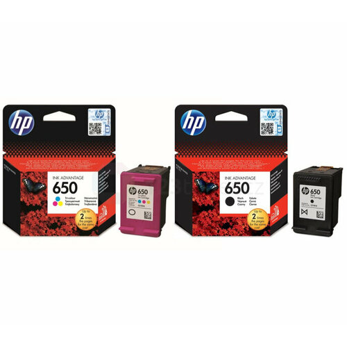 Картридж HP 650(black)+ HP 650(color) Набор из двух картриджей