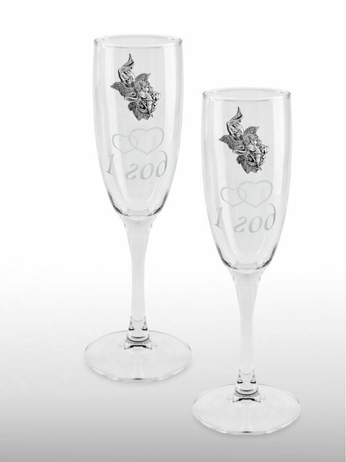 Подарок на годовщину Ситцевая свадьбы бокалы для шампанского