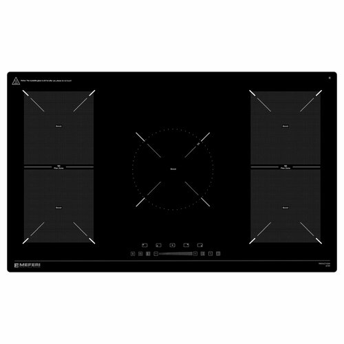 Индукционная варочная панель MEFERI MIH905BK ULTRA 90 см 5 конфорок черная 4499000₽