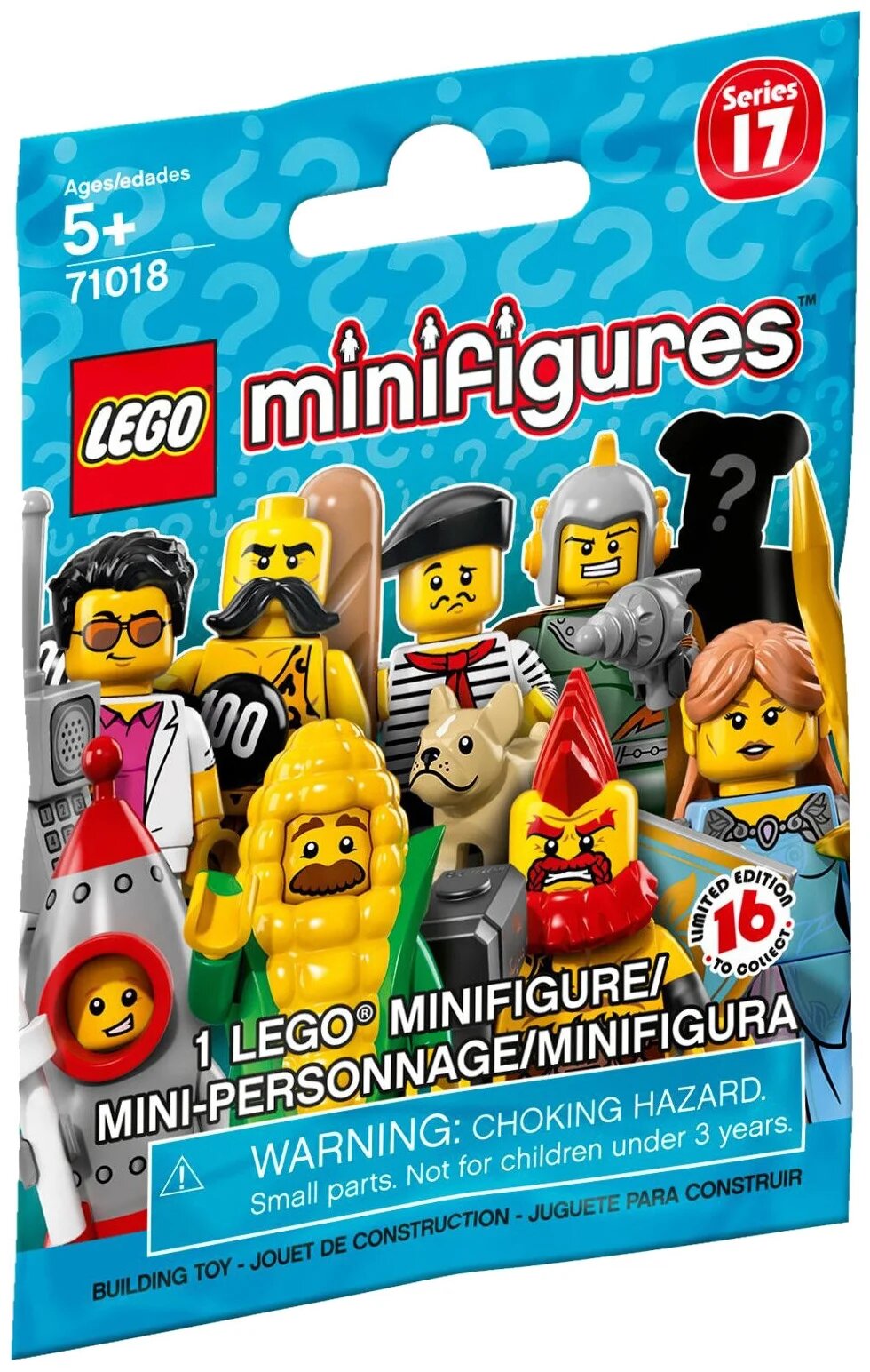 Конструктор LEGO Collectable Minifigures 71018 Серия 17, 6 дет.