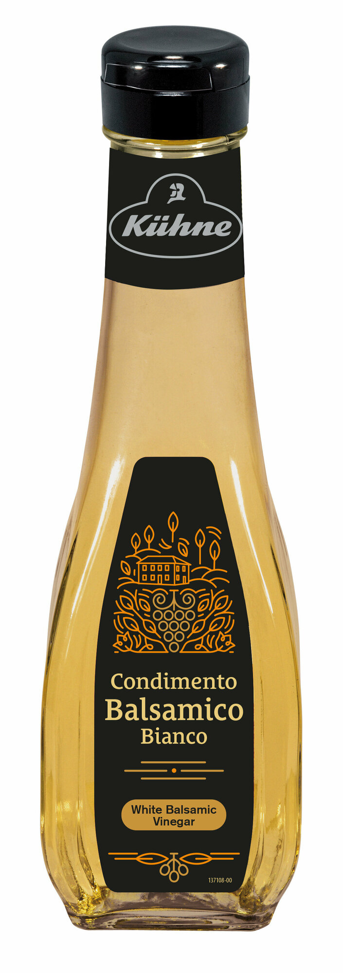 Уксус Kuhne Condimento Balsamico Bianco итальянский оригинальный винный бальзамический белый 5%, 250 мл
