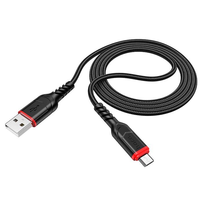 Кабель HOCO Х59 Victory MicroUSB 1м Black