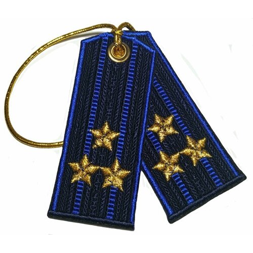 Вышитый брелок-погоны Полковник ФСБ
