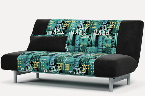 Изображение товара Диван-финка Novelti Forest City Prints Music 2-34 (195х100х93, СМ 138х195), раскладной, 3 положения, металлокаркас, ППУ+латы