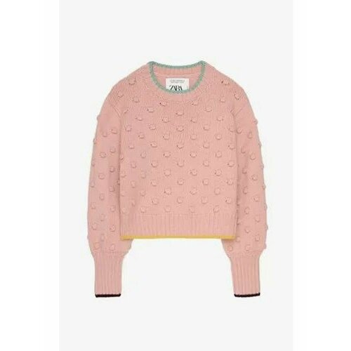 фото Свитер zara, размер 120, розовый