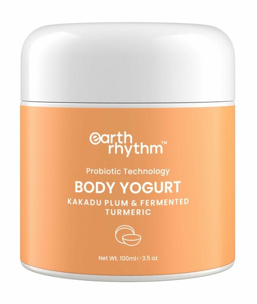 Крем-йогурт для тела со сливой какаду и куркумой / Earth Rhythm Kakadu Plum & Fermented Turmeric Body Yogurt