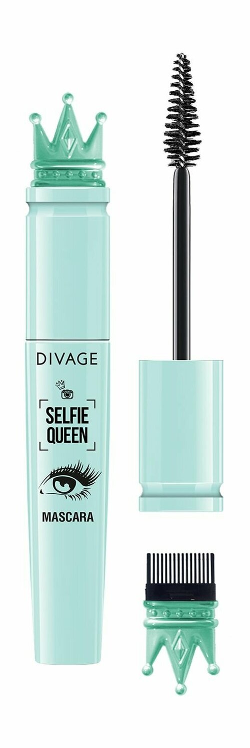 Тушь для ресниц / 1 черная / Divage Selfie Queen Mascara