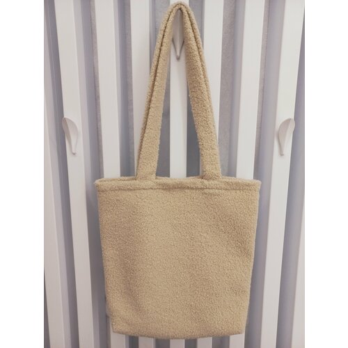 Сумка шоппер фактура рельефная зернистая бежевый 1200₽