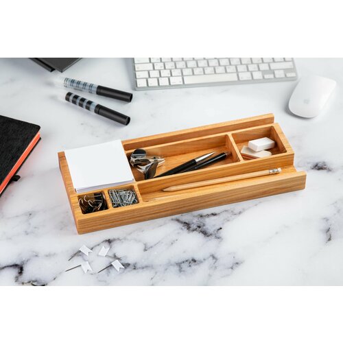 Органайзер настольный №4 карагач, 35*15*3 см