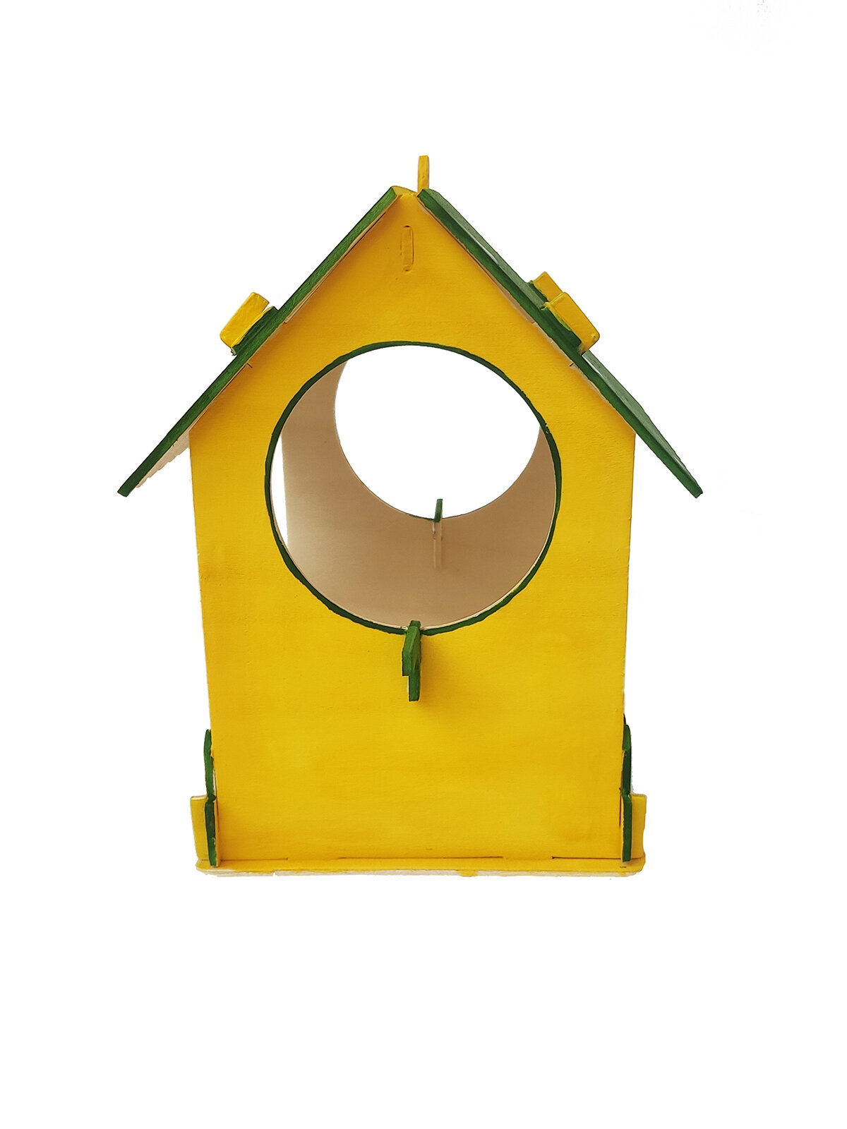 Сборная деревянная модель Wooden Toys Кормушка для птиц - фото №8