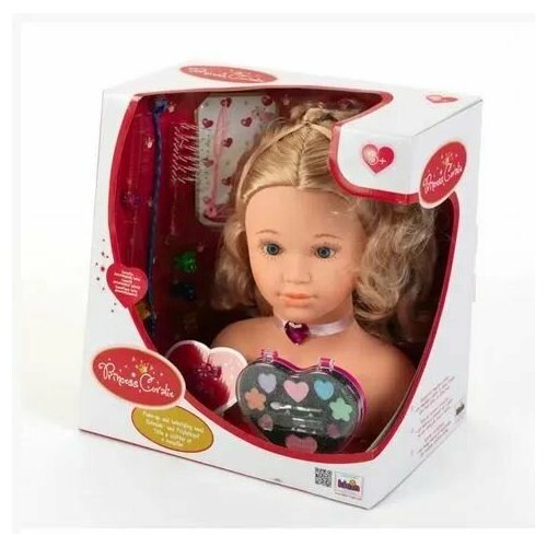 Голова манекен для макияжа и причесок klein princess coralie Юный стилист Голова для стилизации клейнein Princess Coralie Модель для причесок 25 предметов 5500₽