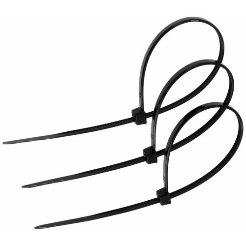 Хомут нейлоновый пластик для стяжки 25х150 мм черный в уп 100 шт 247₽