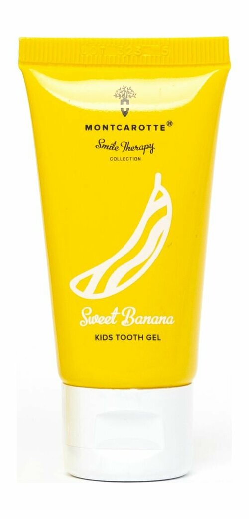 Детский гель для чистки зубов со вкусом банана / MontCarotte Kids Tooth Gel Sweet Banana