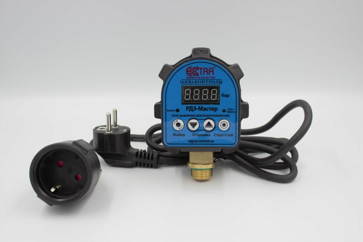 Акваконтроль РДЭ-Мастер-10-22 Реле давления воды электронное для насоса (точность 5 %) - 22 кВт