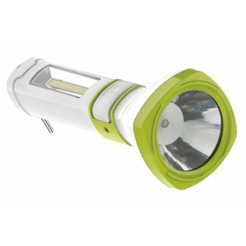 фото Фонарь аккумуляторный led 3w боковая панель сов 2вт 3 режима з/у голубой космос