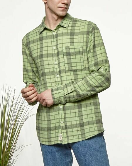Рубашка BLEND, размер L, зеленый