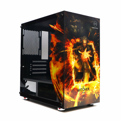 Корпус Mastero Witcher case mATX, Mini-Tower, без БП черный (MST-GCM-01-WC)