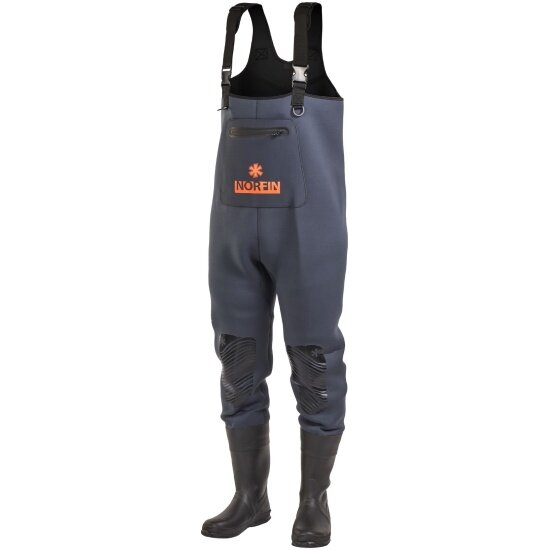 Полукомбинезон забродный Norfin SHADOW NEOPRENE BOOTFOOT р.44-L-S с сапогами резина (83500-44-L-S)