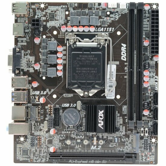 Материнская плата Afox IH310C-MA6-V4 (LGA1151, mATX)