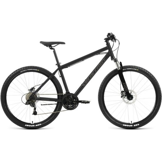 Forward Горный велосипед SPORTING 27,5 3.2 HD (27,5" 8 ск. рост. 17") 2023, черный/темно-серый, RB3R7813AXBKDGY
