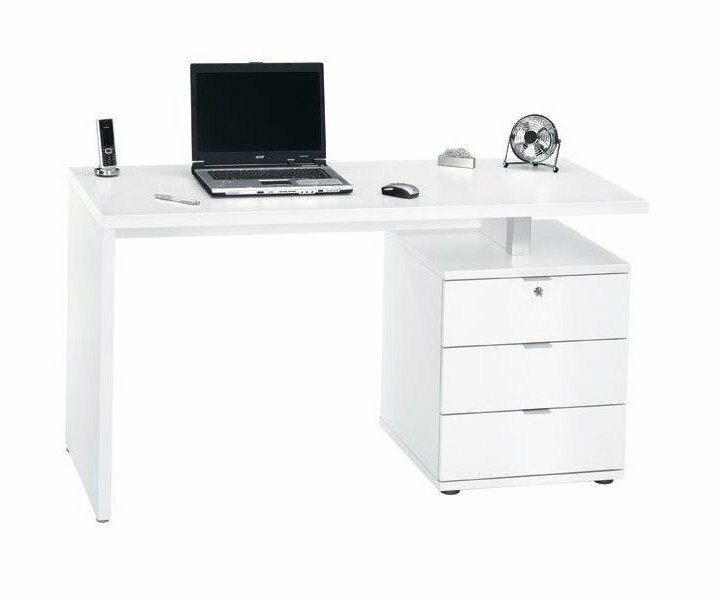 Компьютерный стол 10 белый, 140х60х76 см