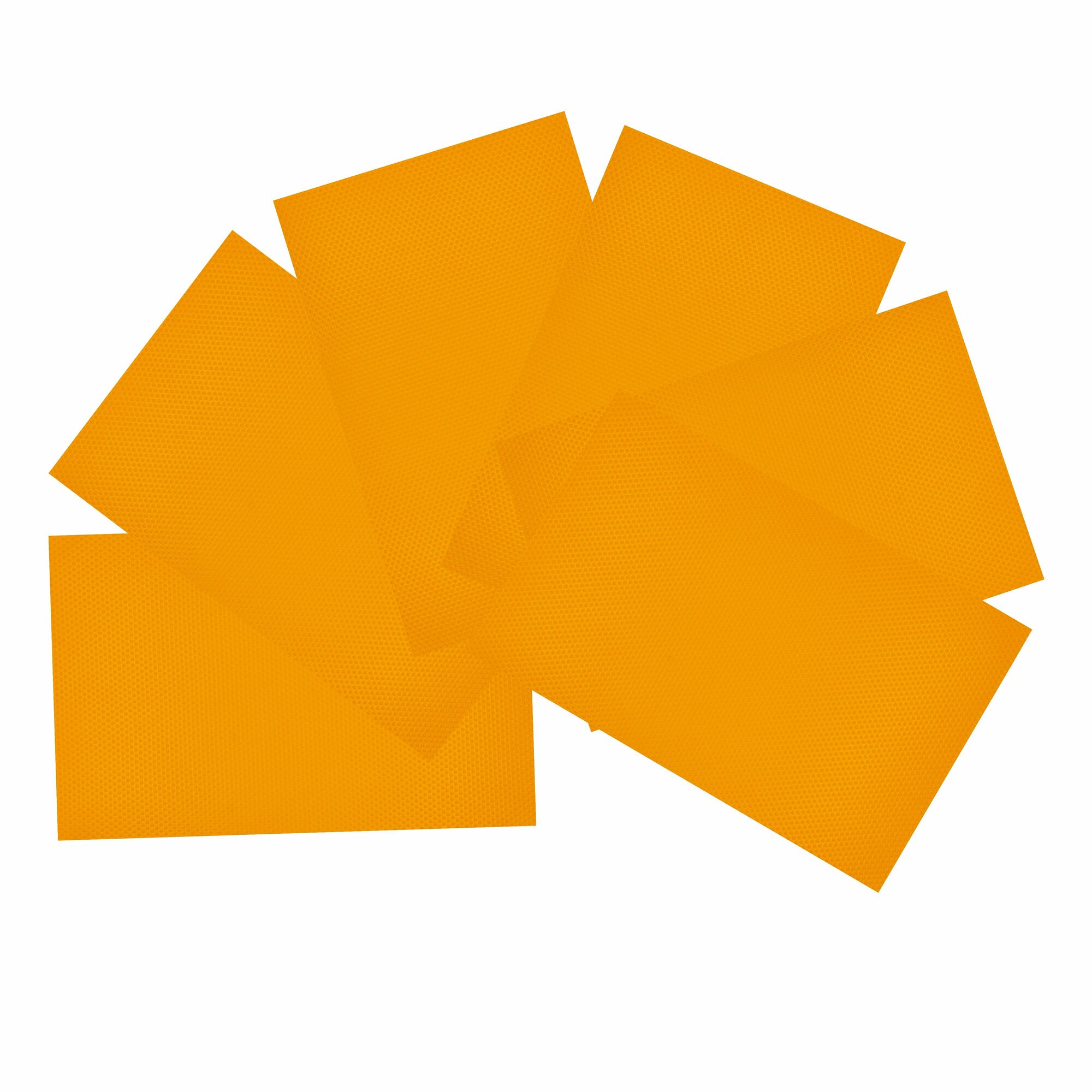 фото Набор ковриков для полок в холодильнике, 6 шт (оранжевые) / Коврики для полок, размер 30х45 см / Салфетки сервировочные под тарелку