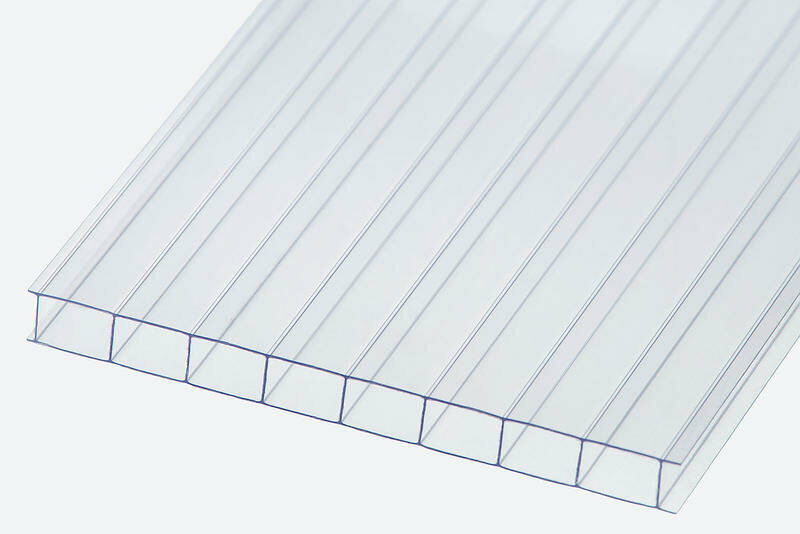 Сотовый поликарбонат Polygal прозрачный стандарт 8 мм. Лист 6 м