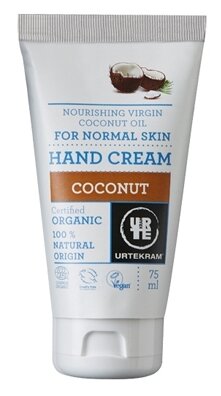 Крем для рук "Кокос", натуральный, органический, Urtekram, 75 мл — фото 1