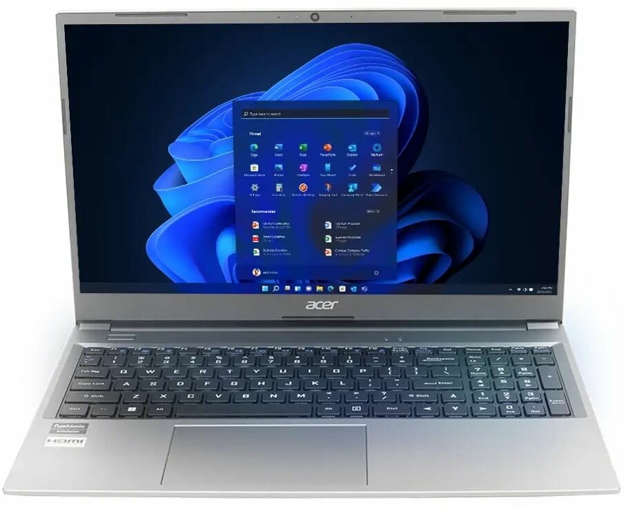 Ноутбук Acer ASPIRE Lite AL15-41 15.6" FHD, AMD R5-5500, 16Gb, 512GB SSD, RJ45, USB-C, int, no OS, серебро UN.431SI. P23