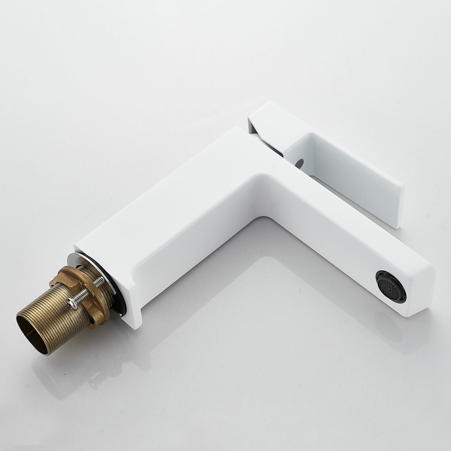 Смеситель для раковины R1801C-1 Rose, белый, хромированная латунь, 1/2", аэратор Neoperl — фото 1