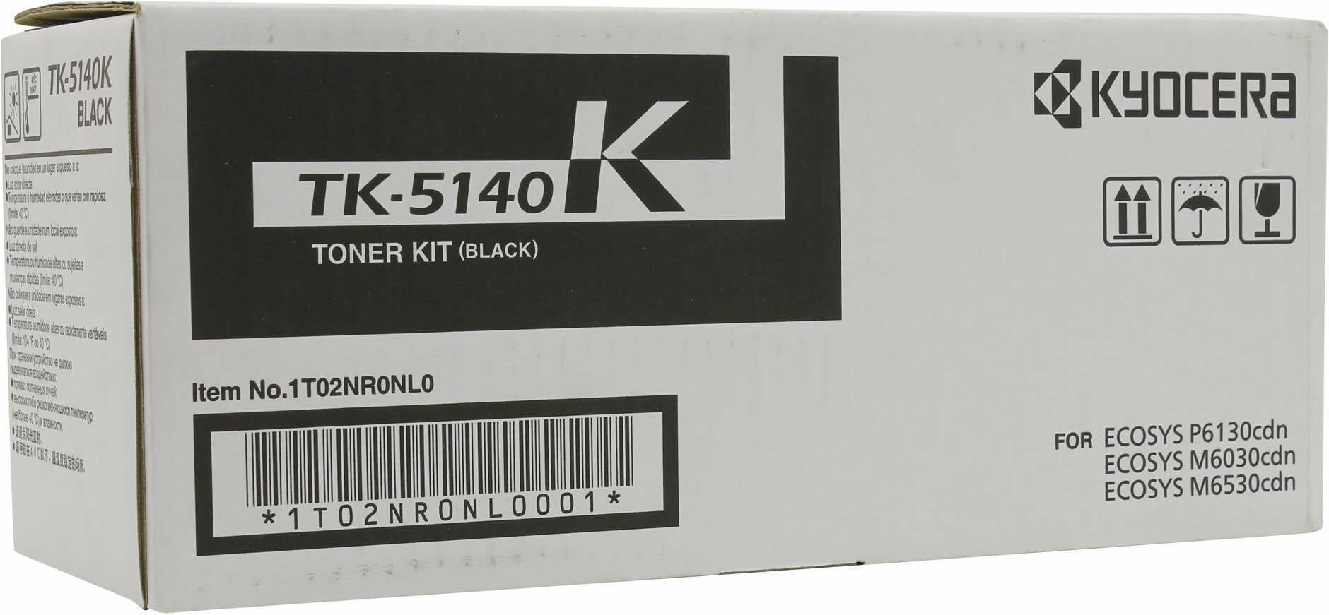 Картридж Kyocera Mita TK-5140K для Kyocera ECOSYS P6130cdn ECOSYS M6030cdn ECOSYS M6530cdn 7000 Черный 1T02NR0NL0 - фото №5