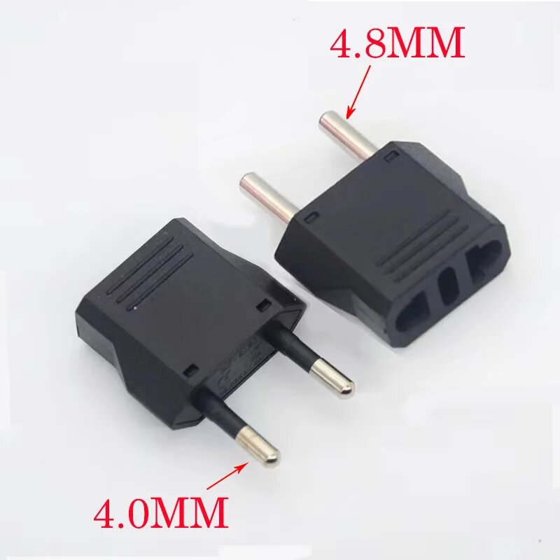 Адаптер для евророзеток 1-50 шт, White 4.0MM, 3PCS