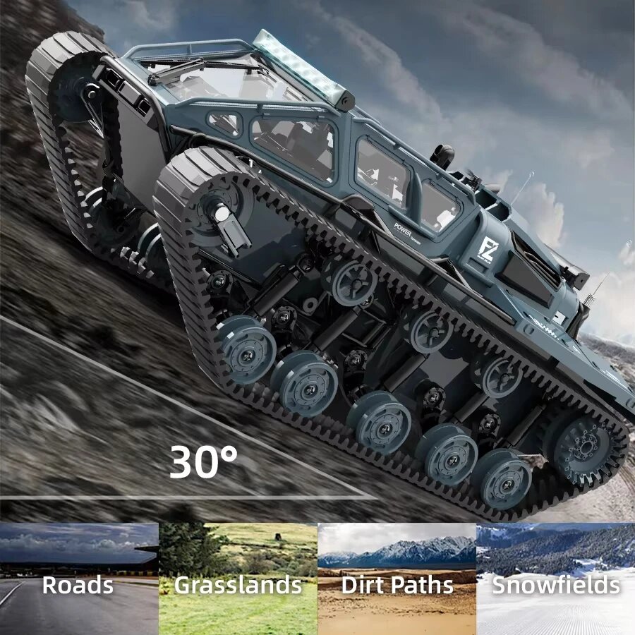 JJRC C8812 металлический радиоуправляемый внедорожник пустынного желтого/немецкого серого цвета — фото 1
