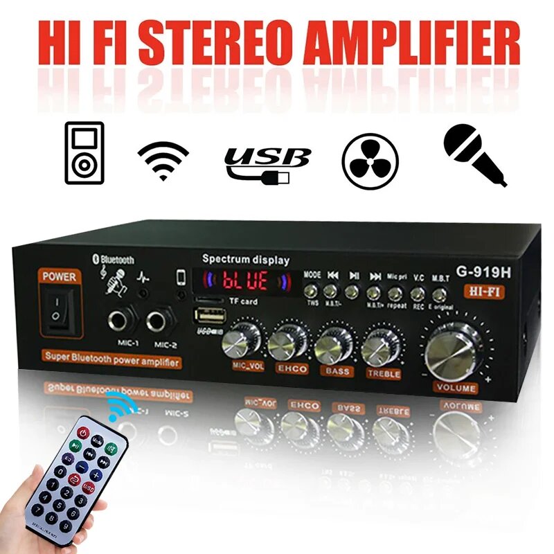 Luxuglow G30 G919H 1000 Вт домашний аудиоусилитель G919H, EU Plug