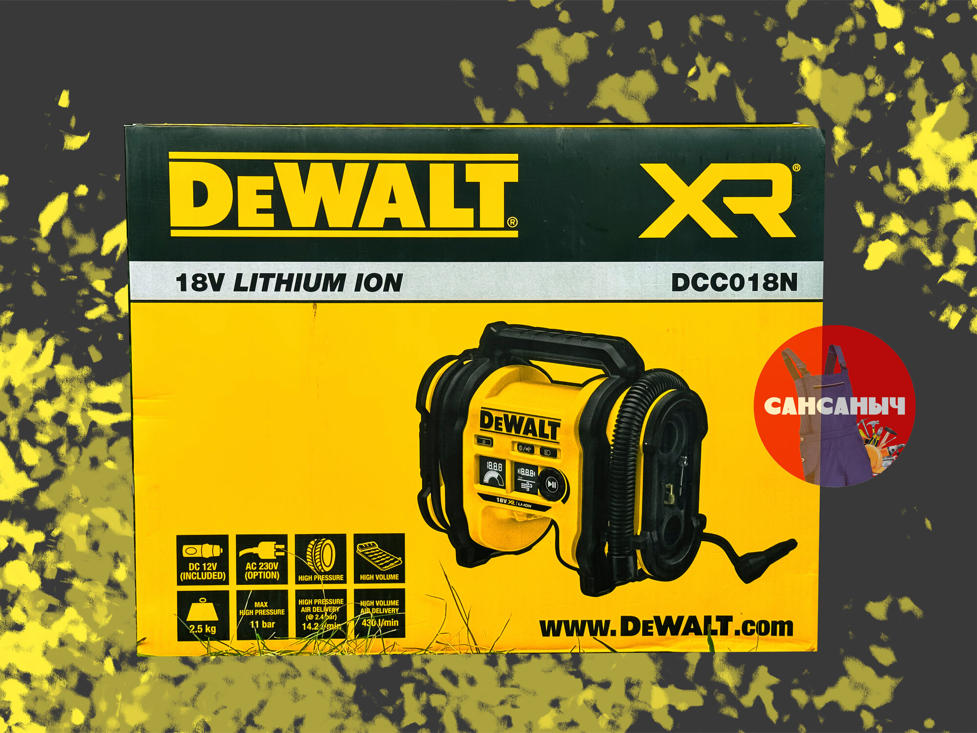 Аккумуляторный компрессор DEWALT DCC018N 18B