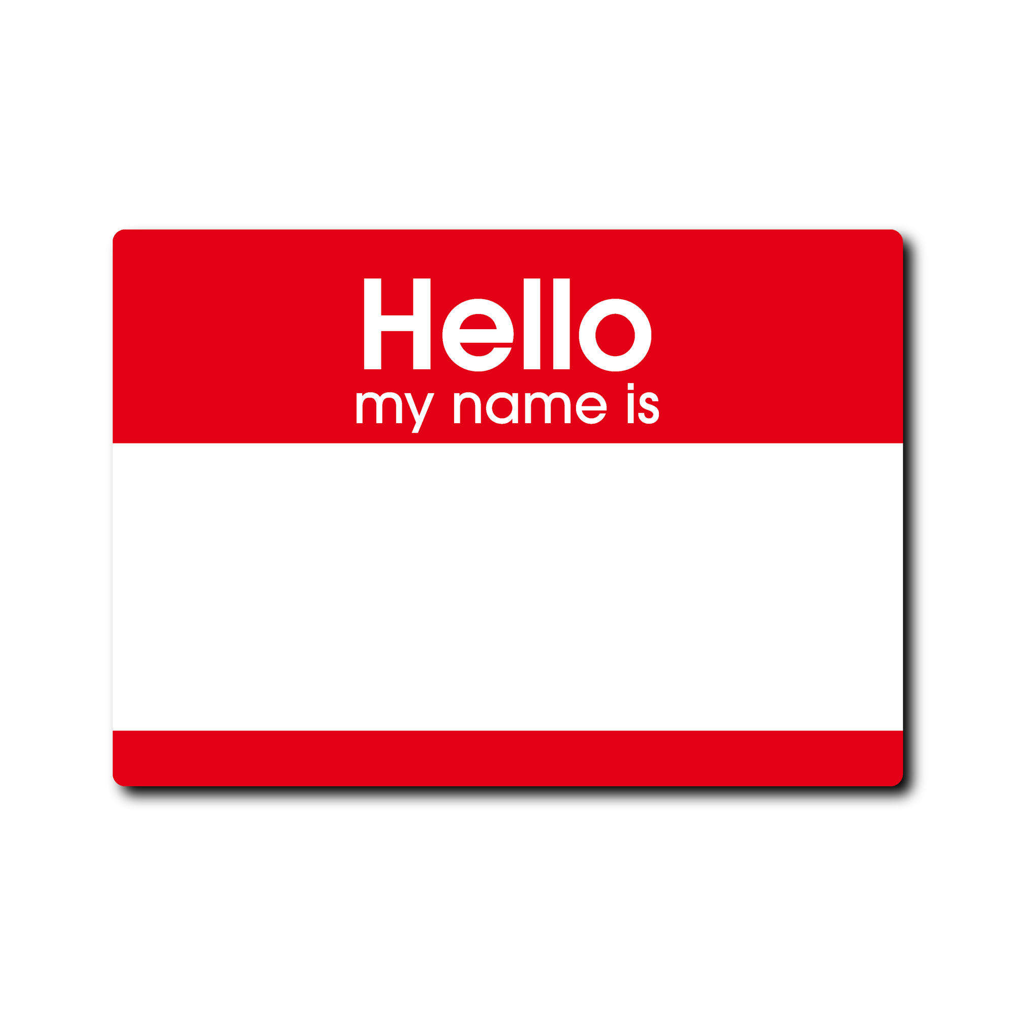 Наклейки Hello my name is, для граффити и теггинга, красные, 50 штук — фото 1